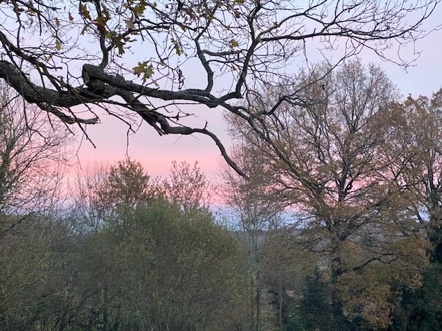 Evening winter sky across the valley. Copyright Peyroulat 2025.